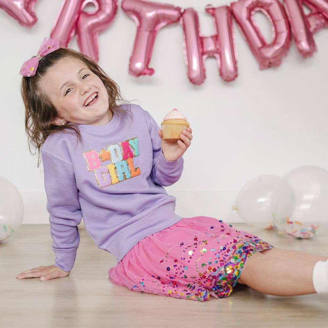 Birthday Girl Patch Sweatshirt