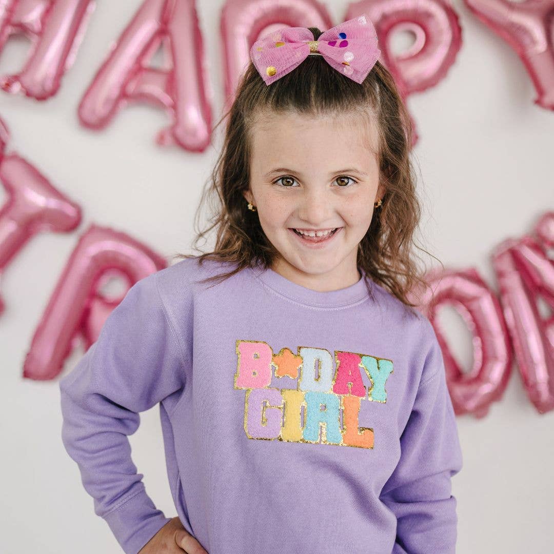 Birthday Girl Patch Sweatshirt