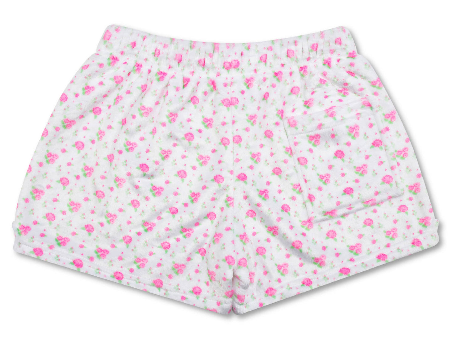 Pretty in White Plush Shorts