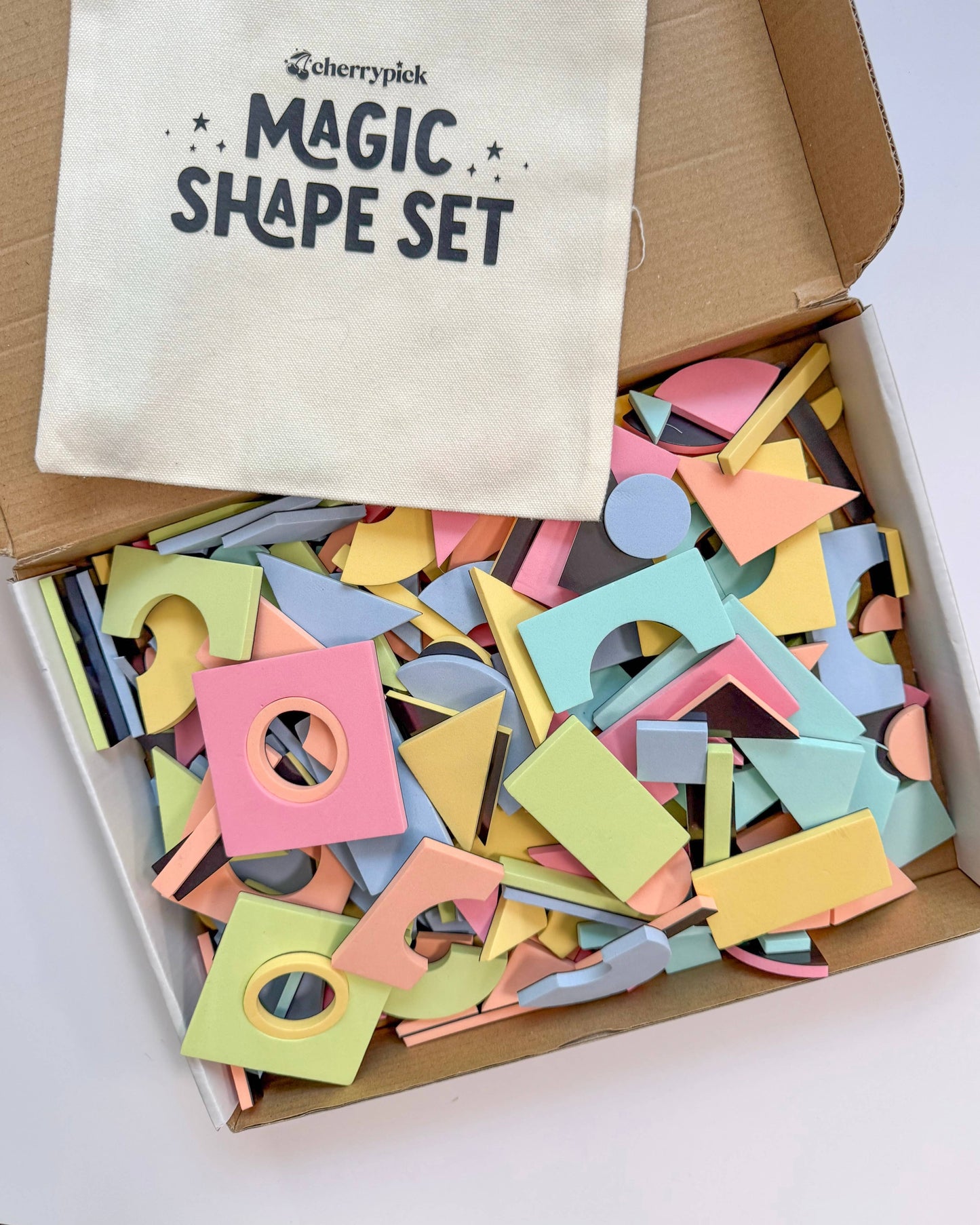 Magic Shape Set - Soft Foam Magnetic Shapes for Building and Play