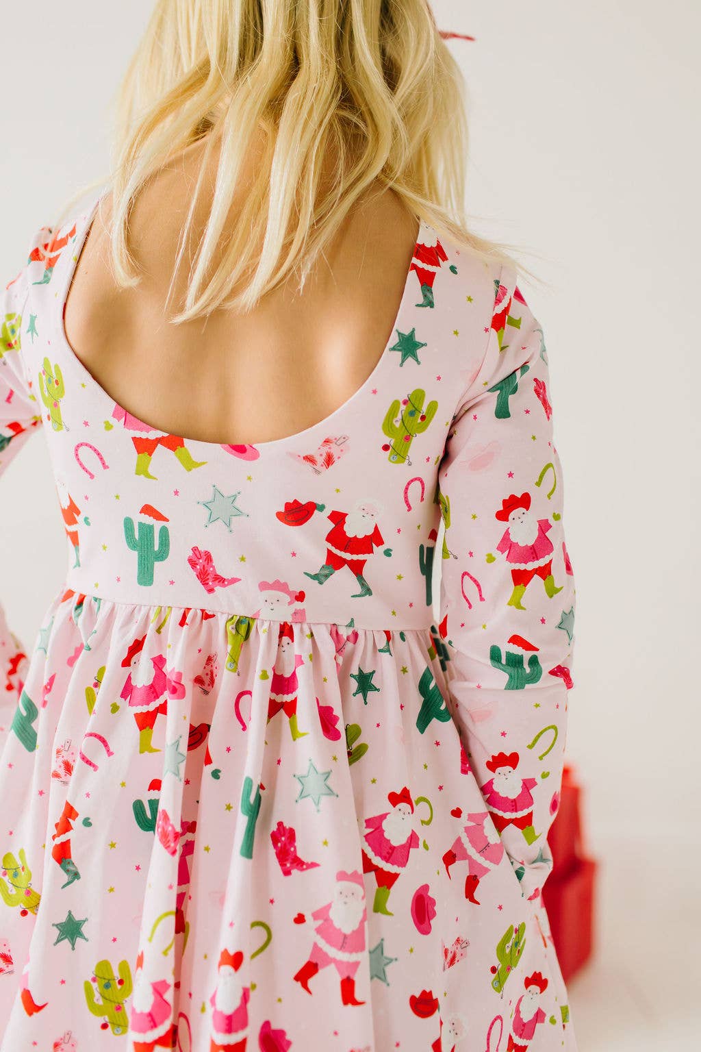 Gwendolyn Dress in Cowboy Santa