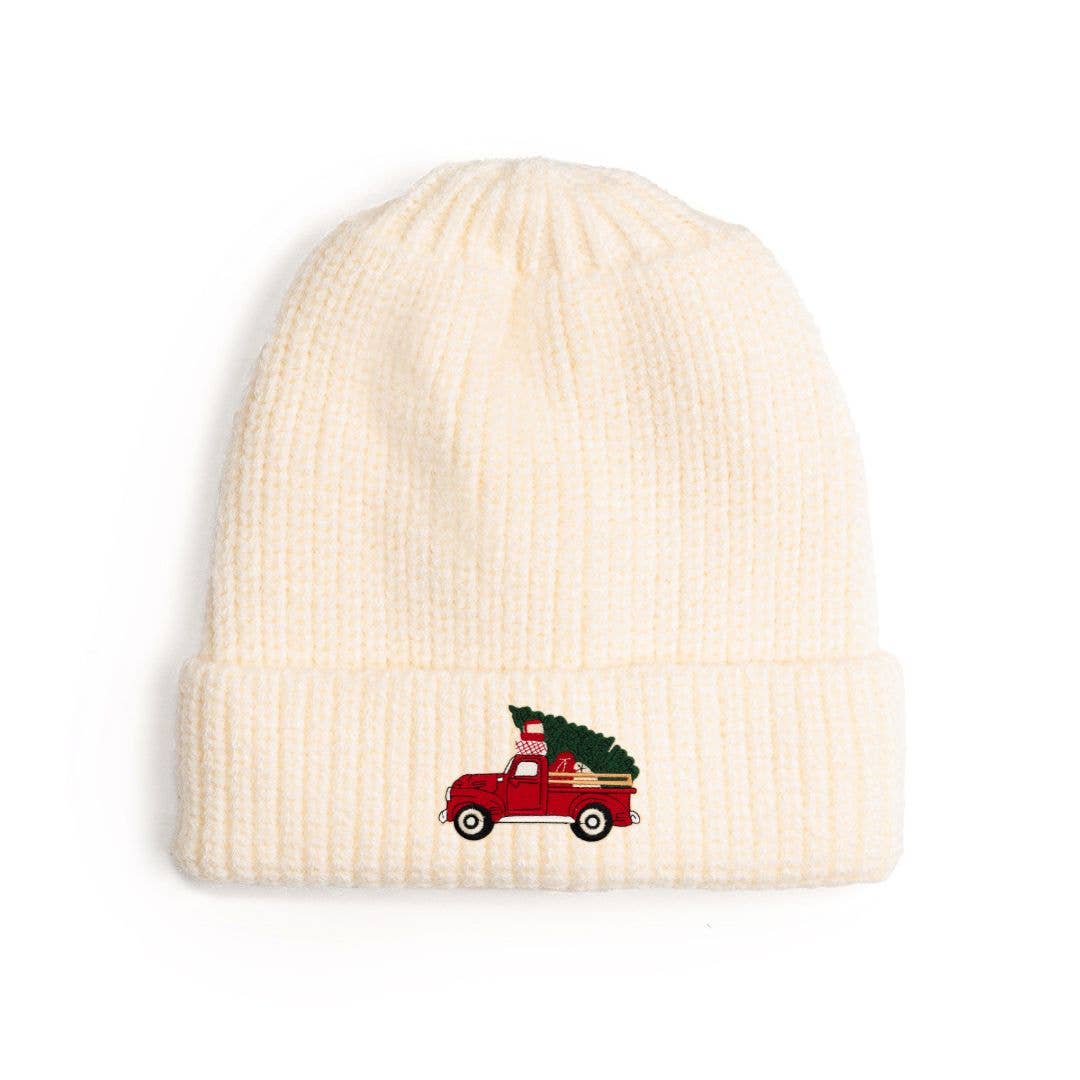 Christmas Truck Patch Beanie - Hat - Boys Accessories