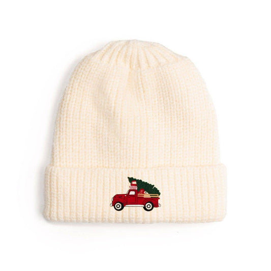 Christmas Truck Patch Beanie - Hat - Boys Accessories