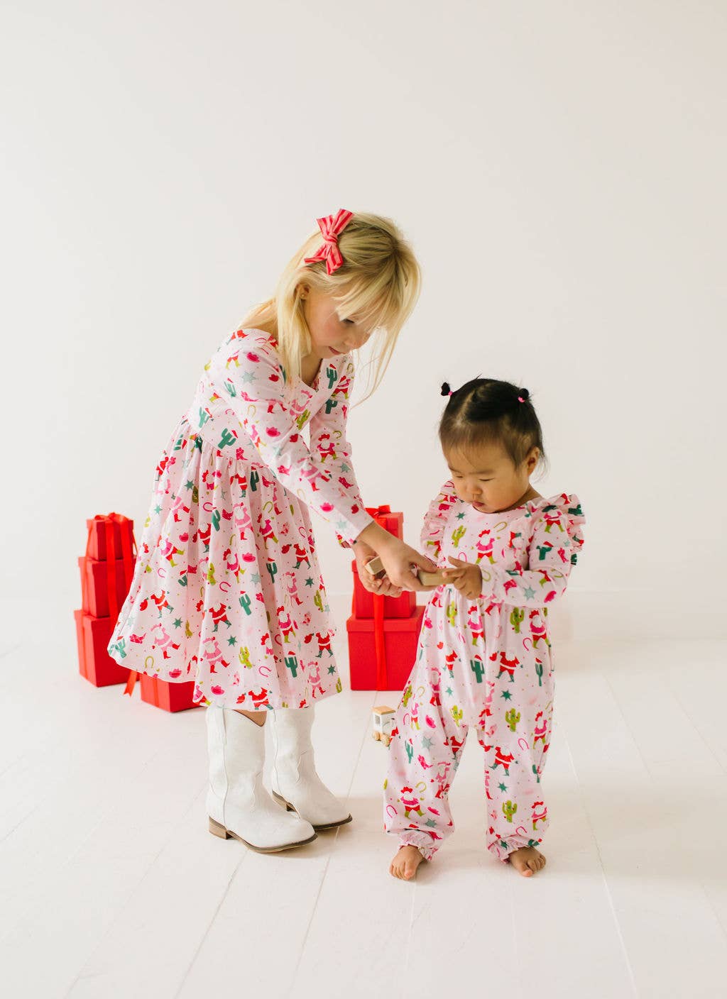 Gwendolyn Dress in Cowboy Santa