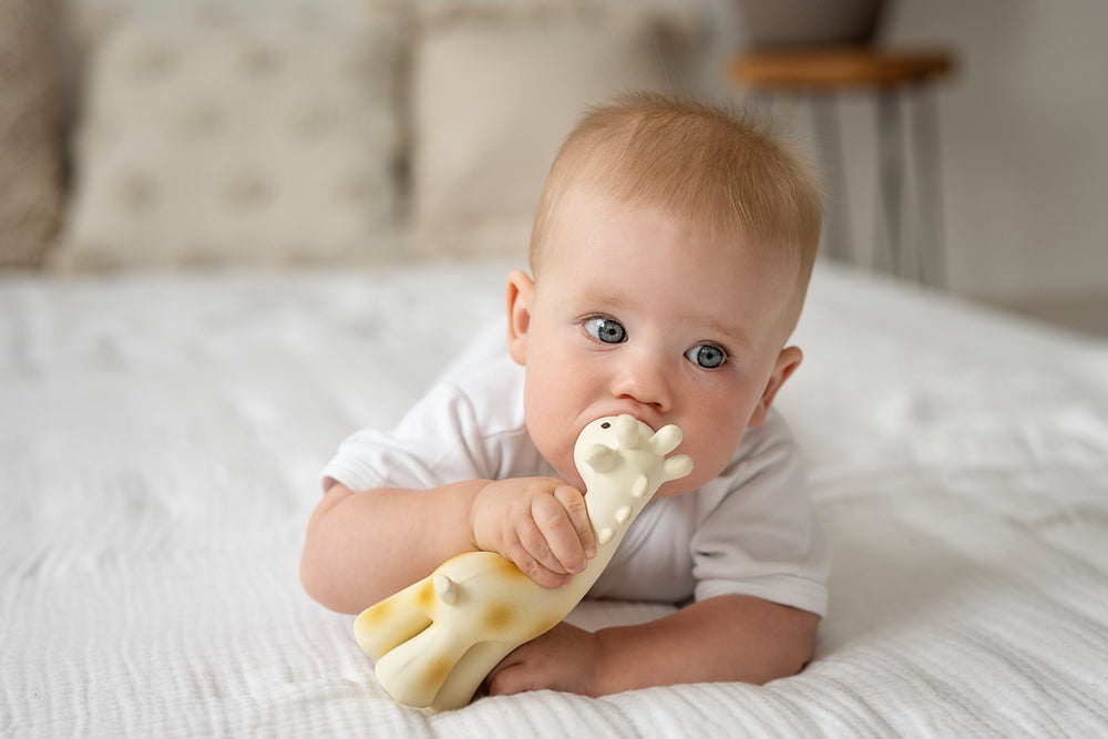 Giraffe - Natural Rubber Rattle