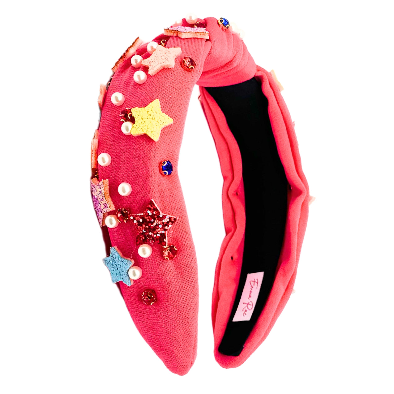 Hot Pink Star Knotted Headband
