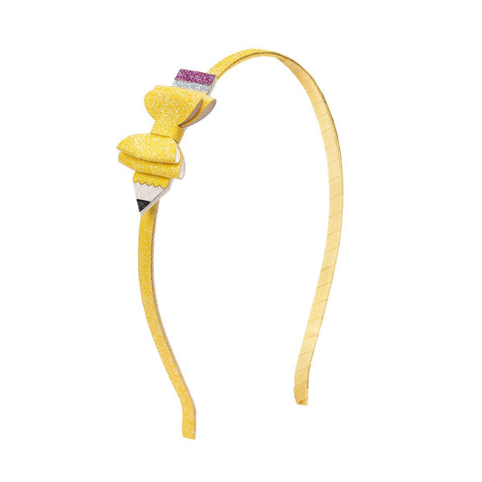 Pencil Bow Headband - Hair Accessories For Kids