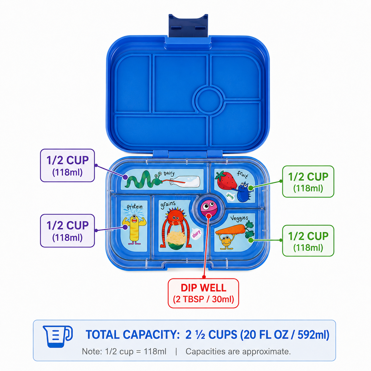 Yumbox Original - Leakproof Bento Lunch Box for Kids