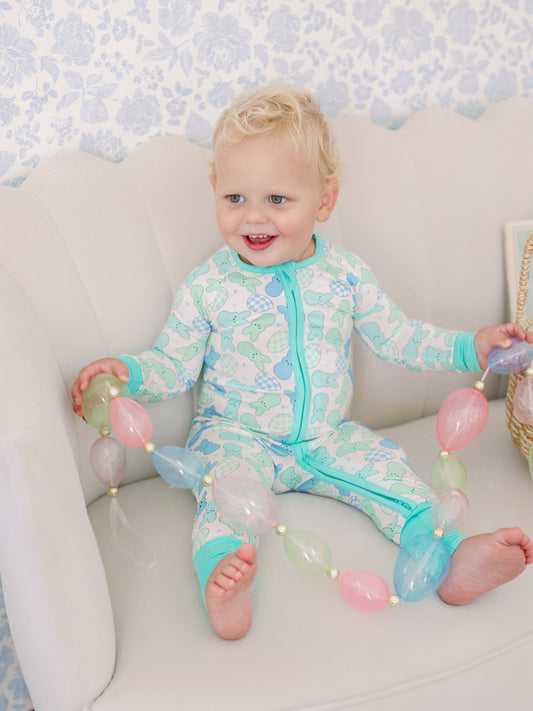 Rockin Bunny Zipper Romper