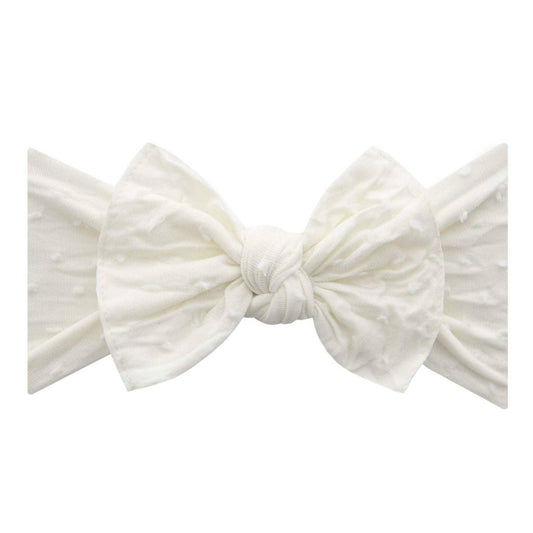 Baby Bling Shabby Dot Knot Soft Nylon Headband