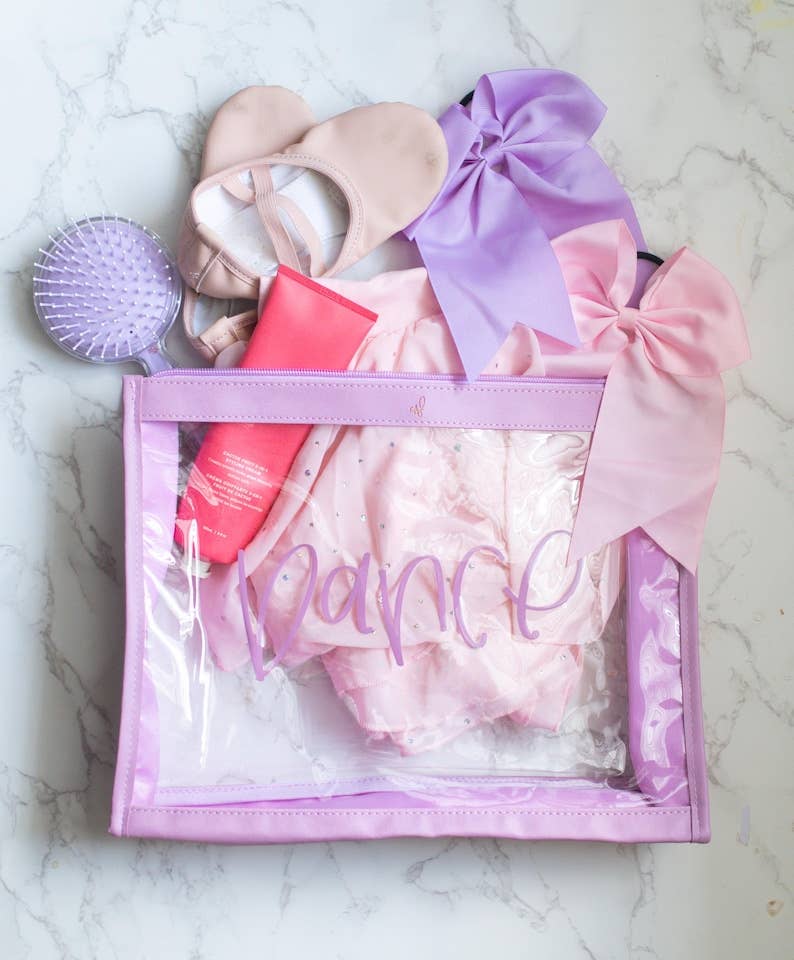 Large Clear Purple Bag for Dance Recitals & Dance Teacher Gifts