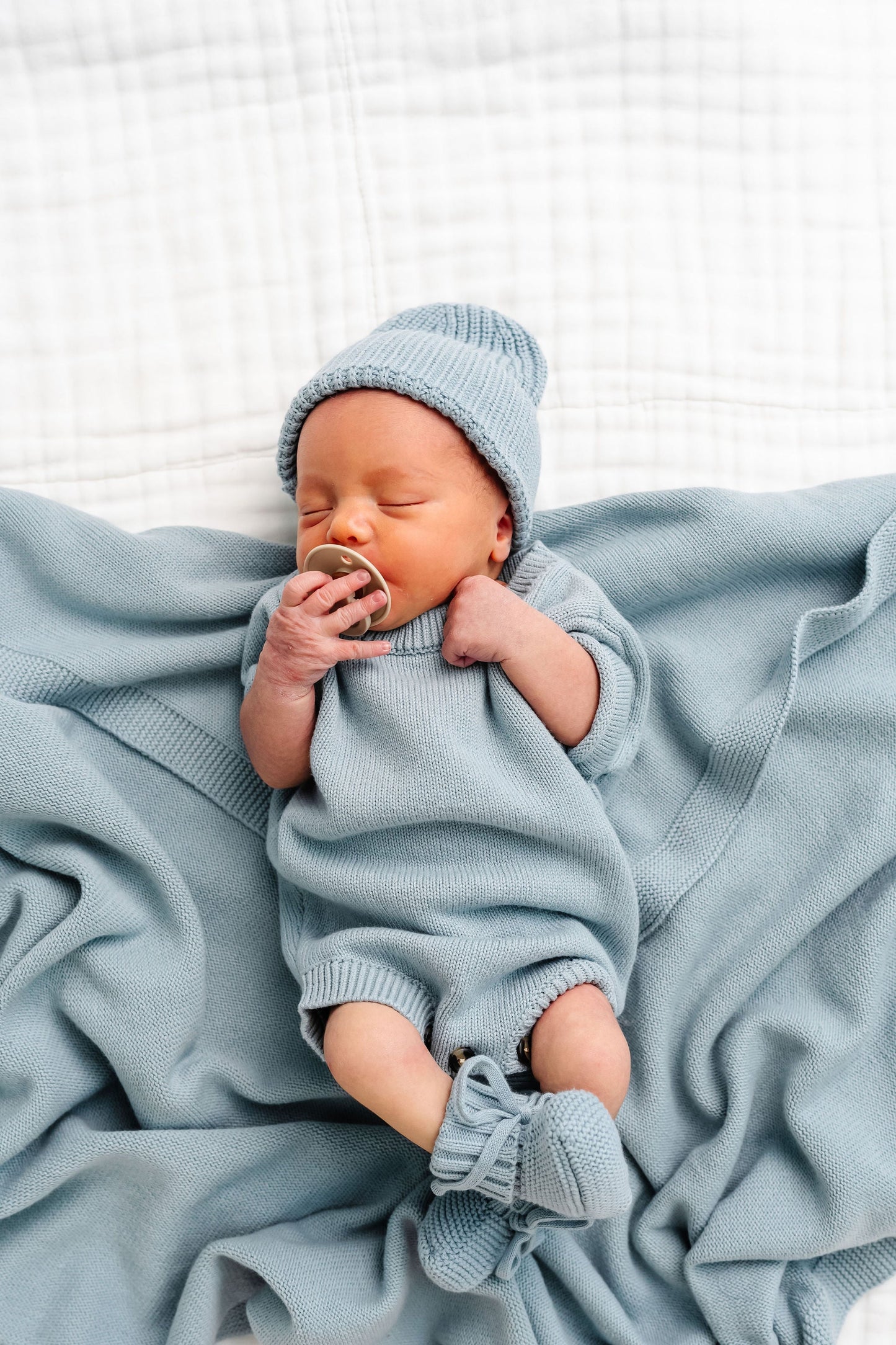 Knit Onesie - Steele