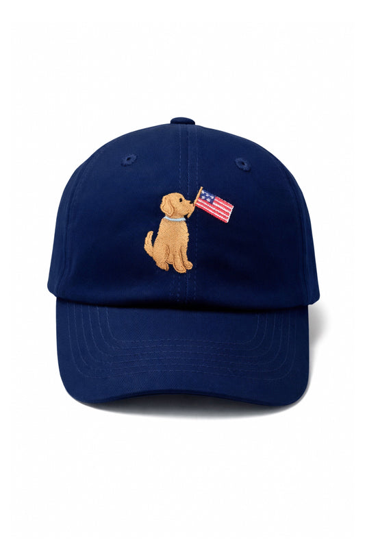 Patriotic Dog Baseball Hat
