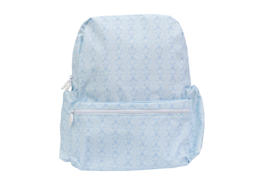 The Backpack in Blue Floral