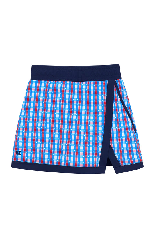 Red White & Gingham Retro Power Skort