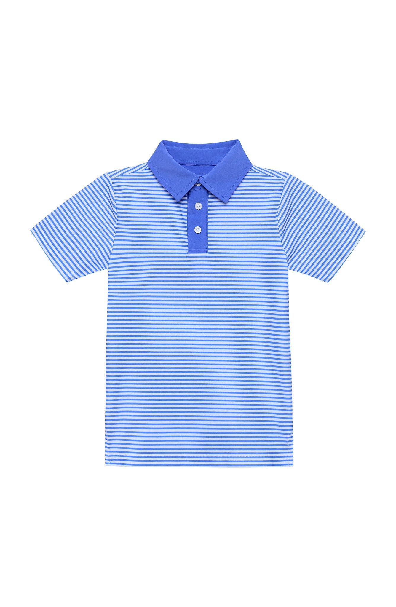Thin Stripe Polo Shirt Sky Blue