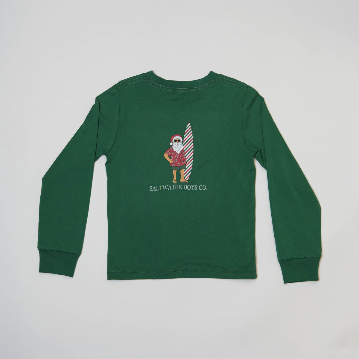 LS Graphic Tee- Surf Santa