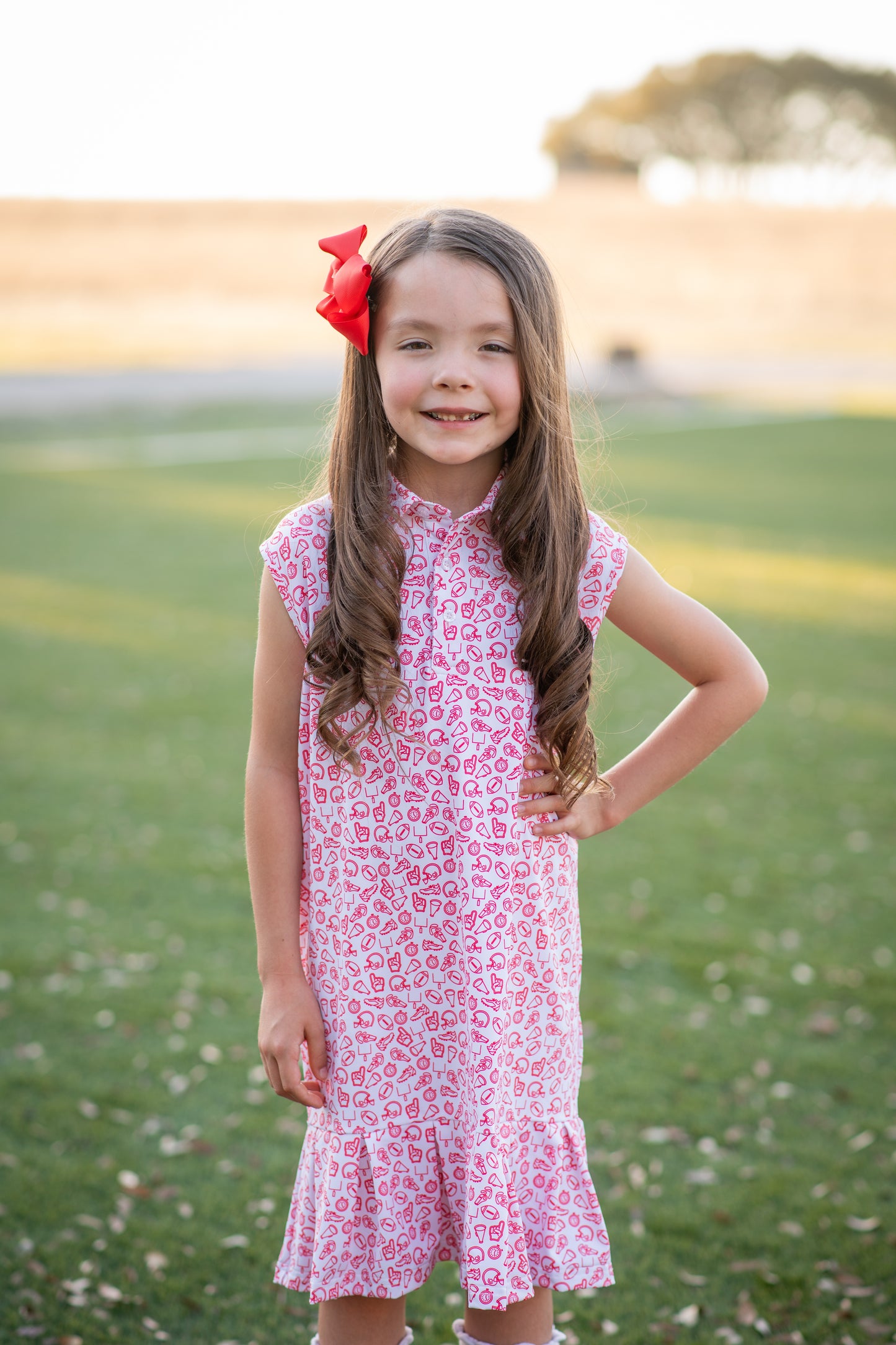 Kickoff Red Polo Sleeveless Dress