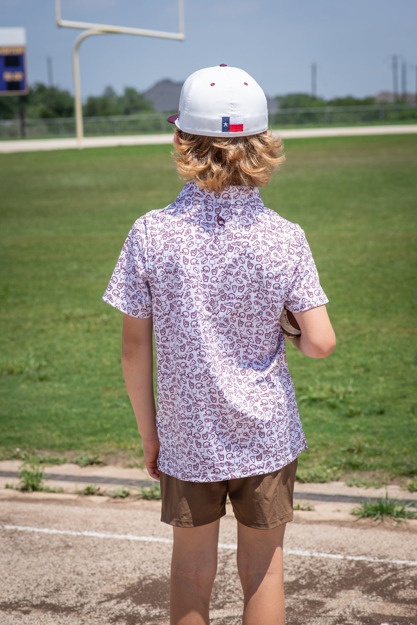 Kickoff Maroon Polo Short Sleeve Shirt