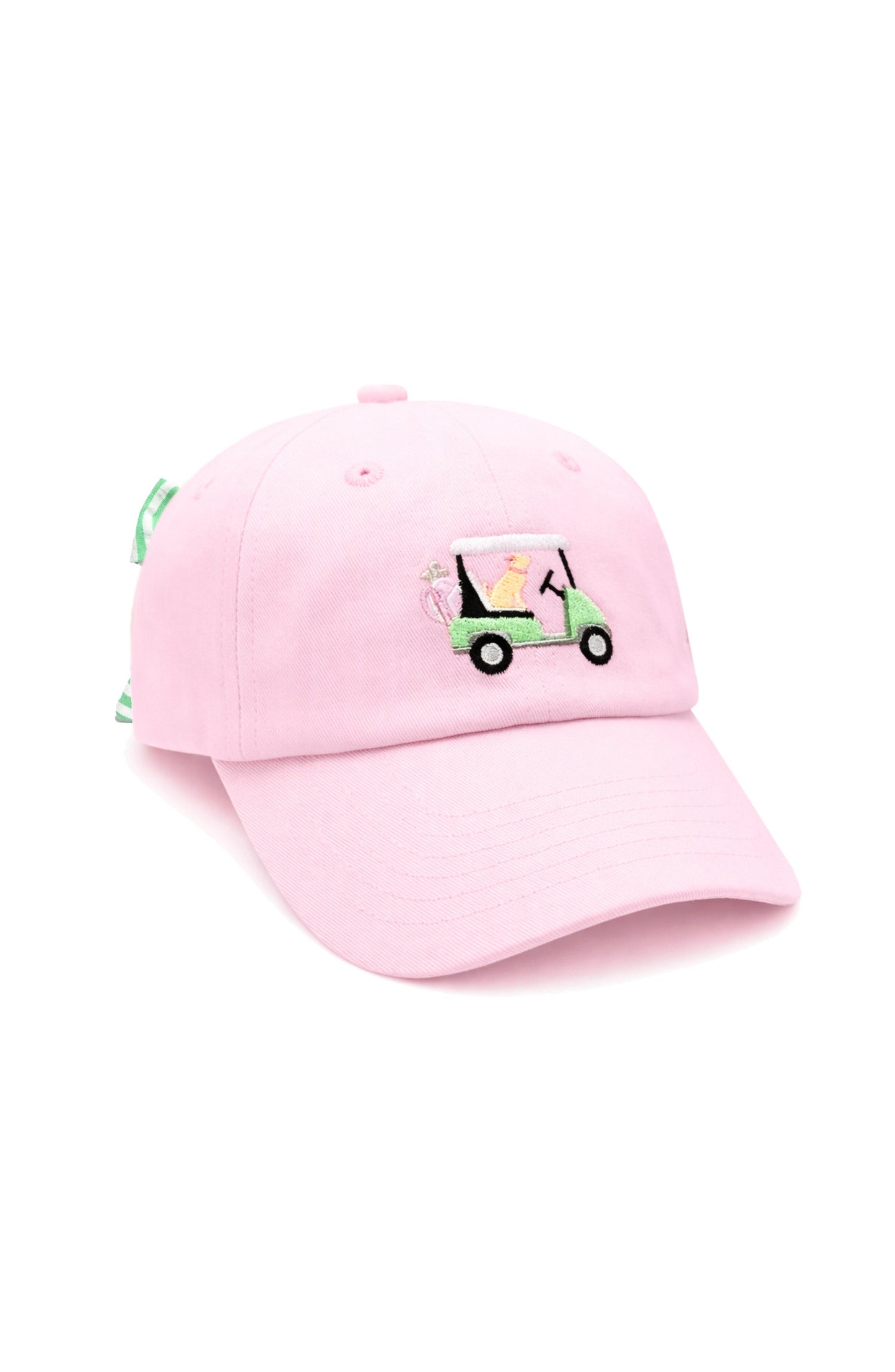 Dog Golf Cart Bow Baseball Hat
