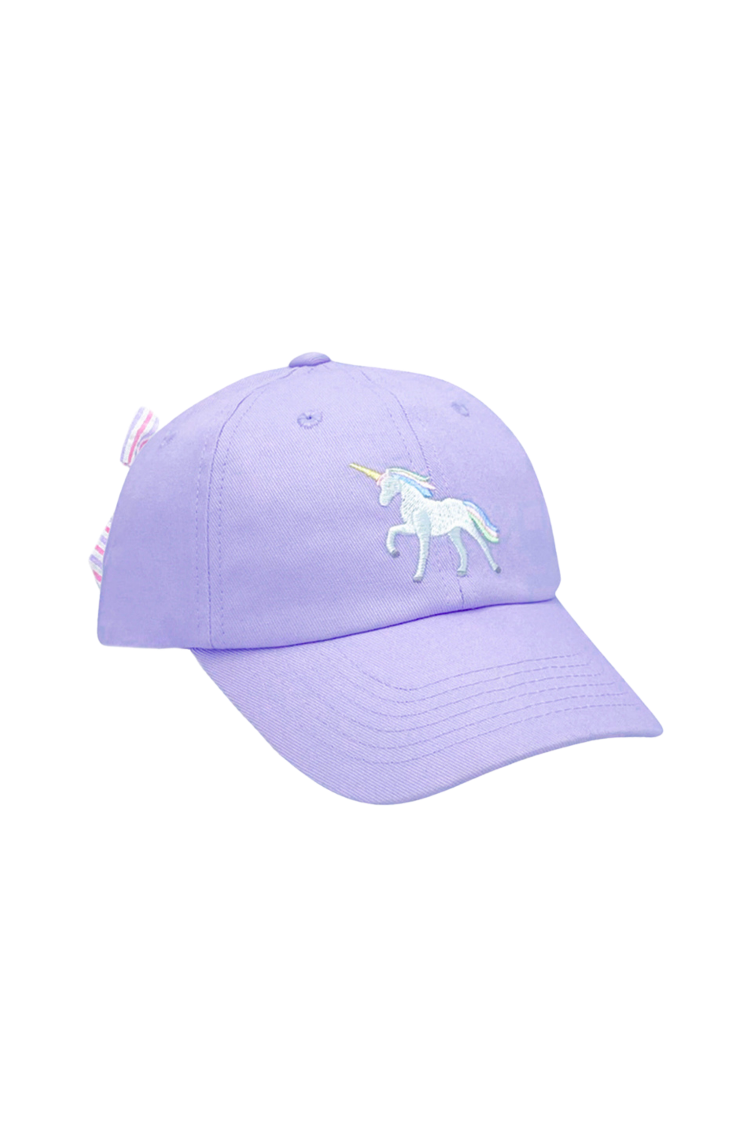 Rainbow Unicorn Bow Baseball Hat