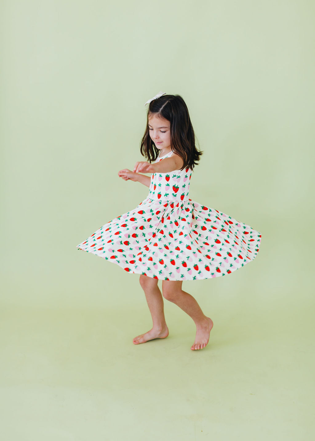 Sleeveless Twirl Dress in Strawberry Blush