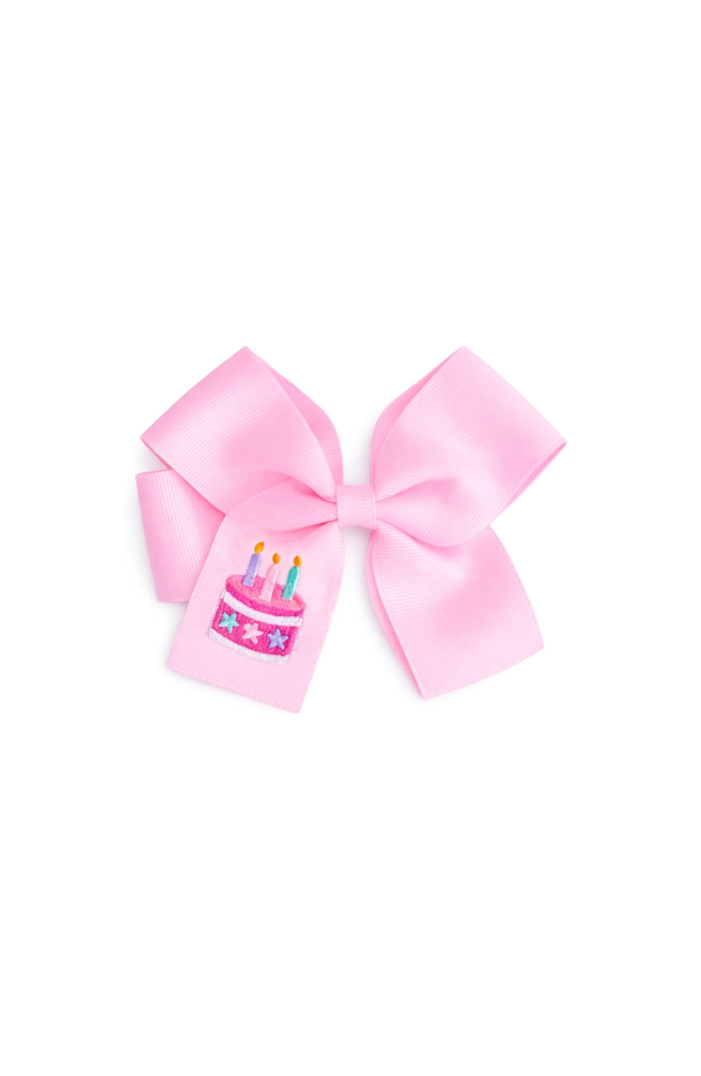 Birthday Cake Hair Bow-Pink