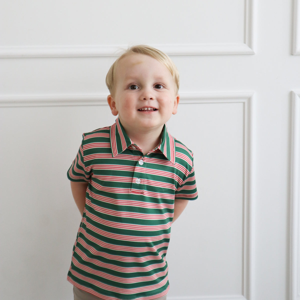 Kyle Polo - Red + Green Stripes