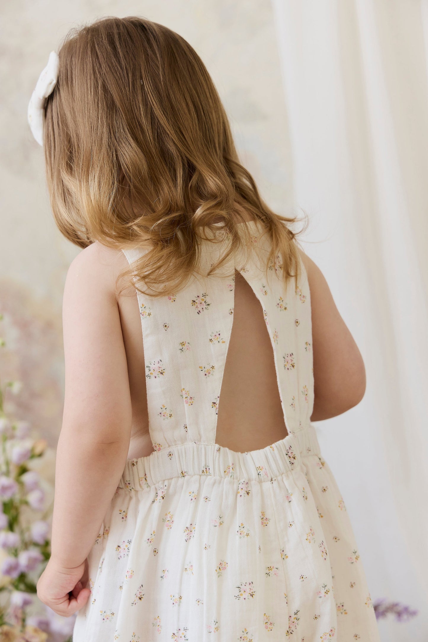 Organic Cotton Muslin Marceline Jumpsuit - Ayla Whisper