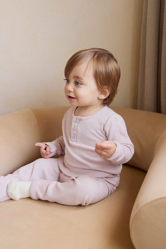 Organic Cotton Modal Everyday Baby Legging - Violet Tint