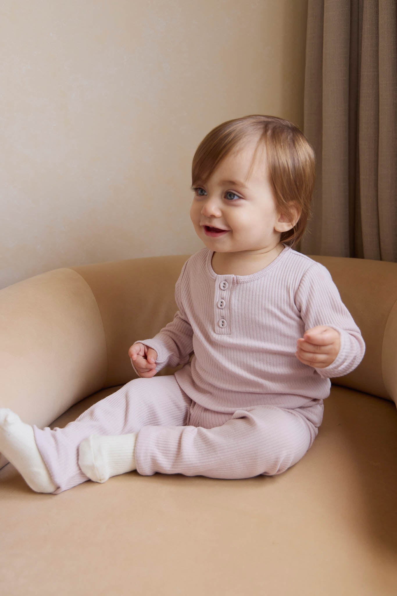 Organic Cotton Modal Everyday Baby Legging - Violet Tint