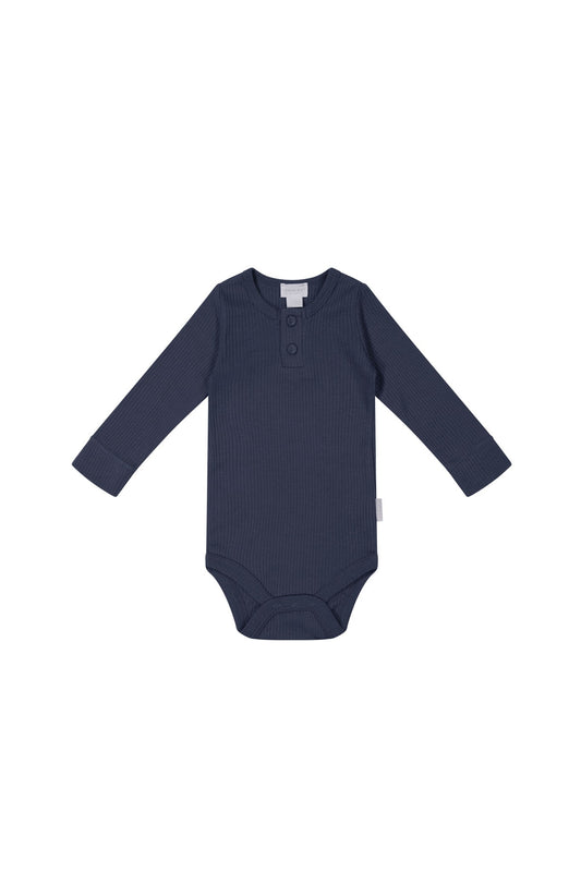 Organic Cotton Modal Long Sleeve Bodysuit - Charter