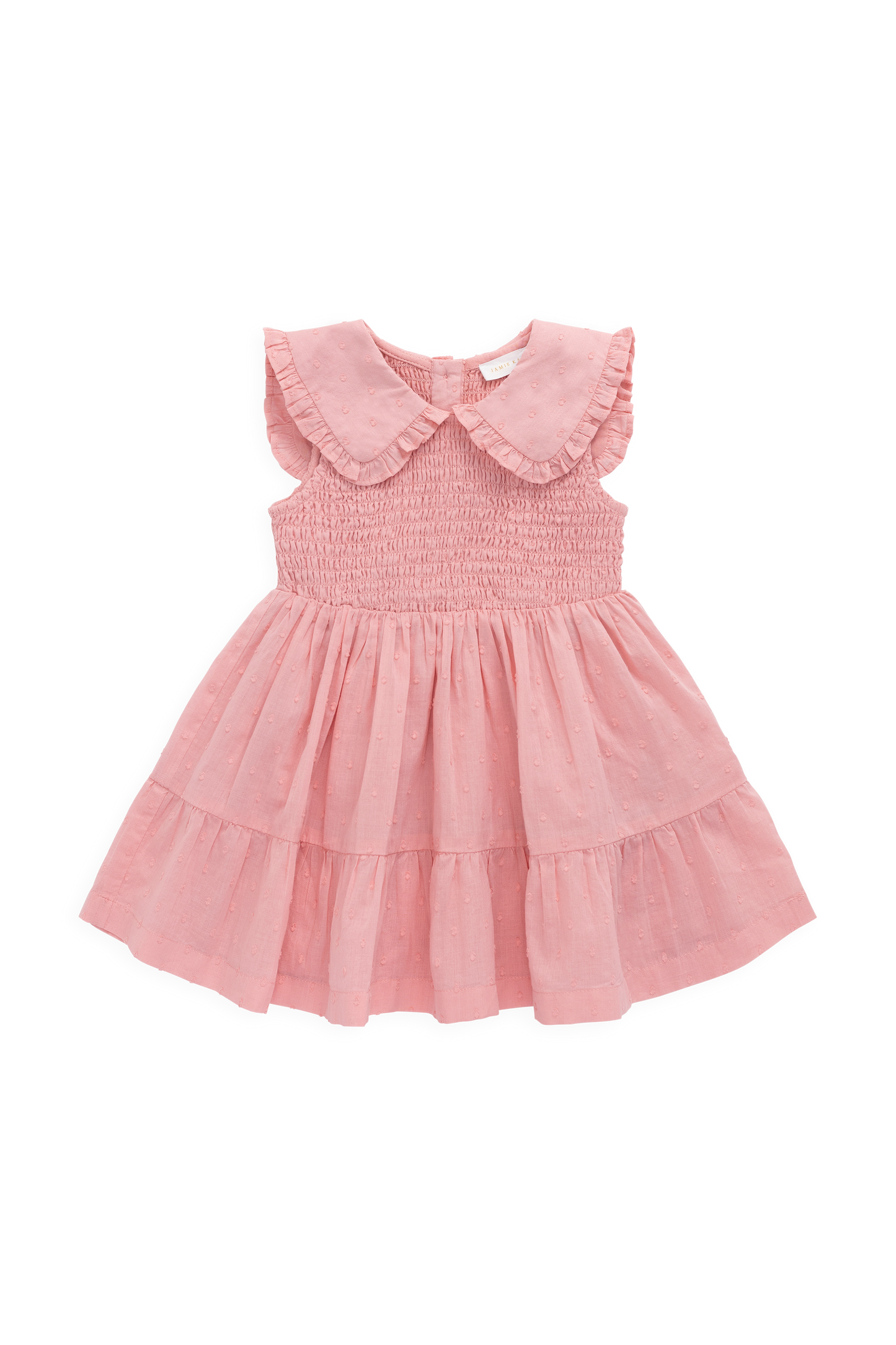 Organic Cotton Claudine Dress - Swiss Pink