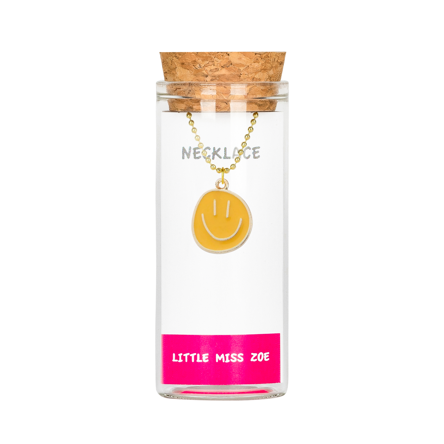 Charming Necklace in a Bottle - Smiley