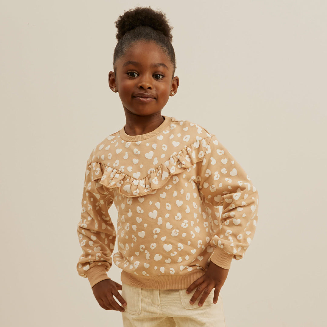 Cheetah Top Knit Camel