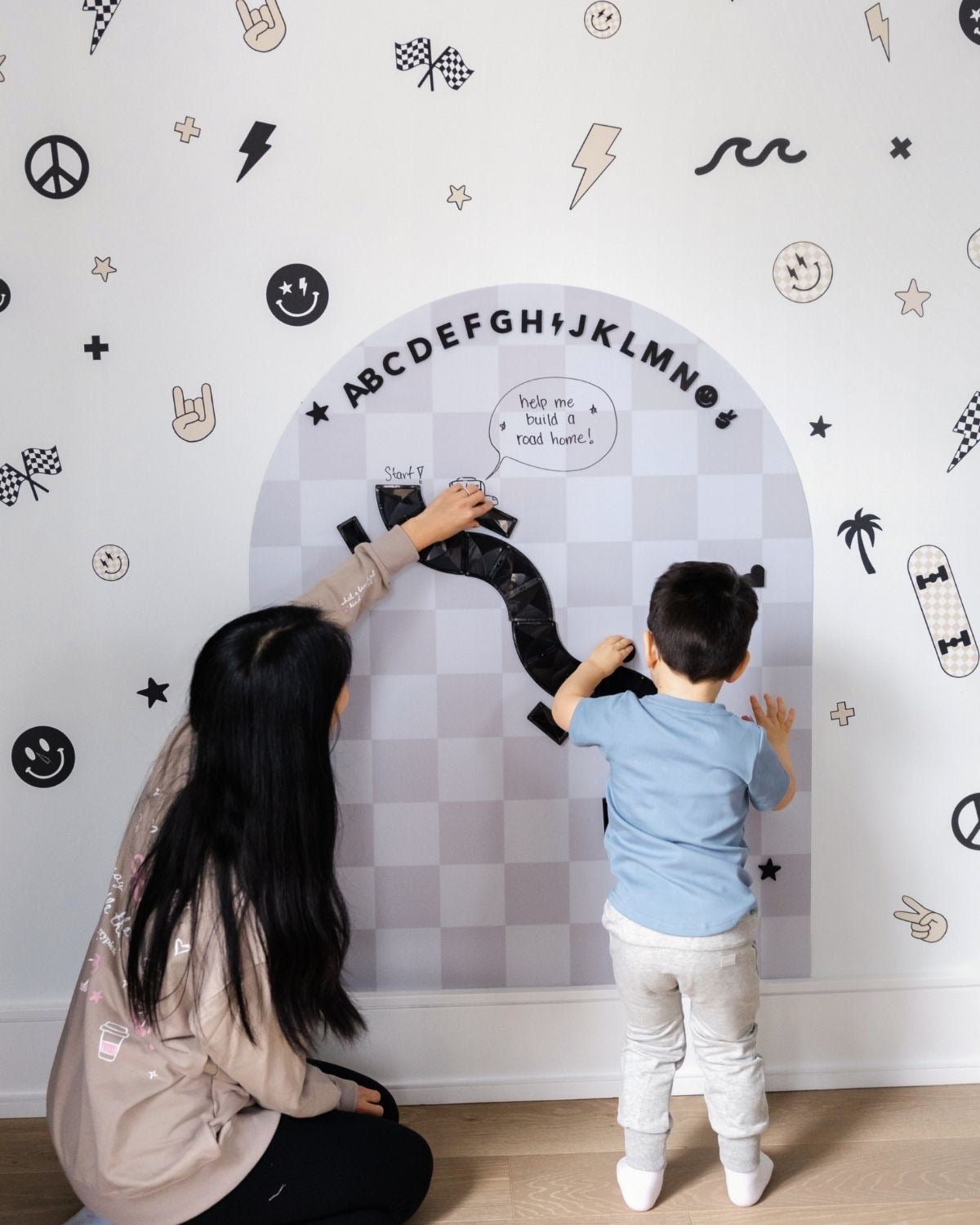 MEGA Magic Playwall - Arch Magnetic Wall Decal for Kids