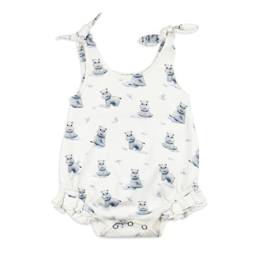 Organic Bowtie Shoulder Bodysuit