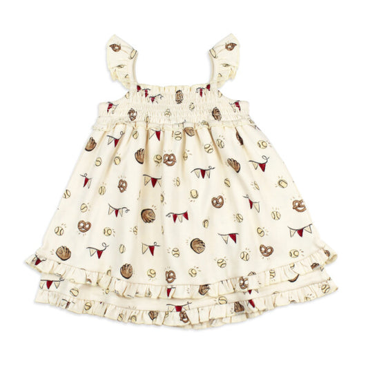 Organic Smocked Gameday Dress Toddler