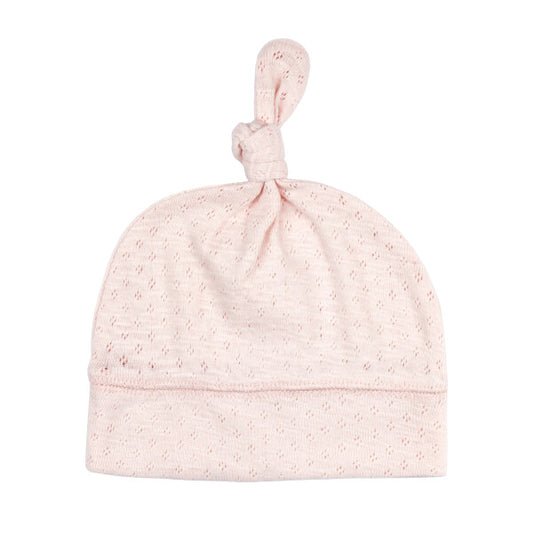Pointelle Organic Knotted Hat