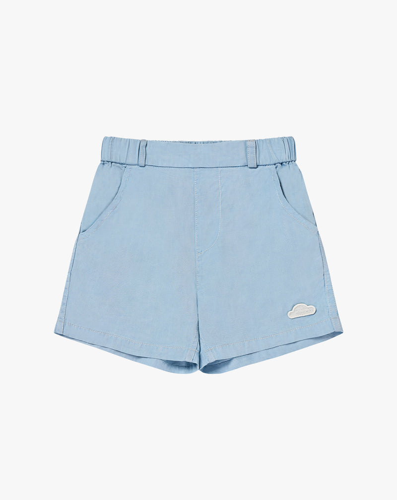 Chambray Denim Shorts
