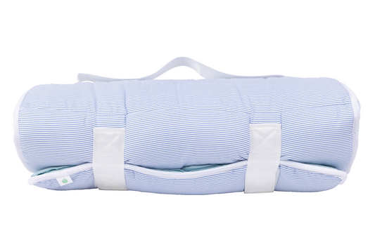 The Nap Mat in Mini Blue Stripe