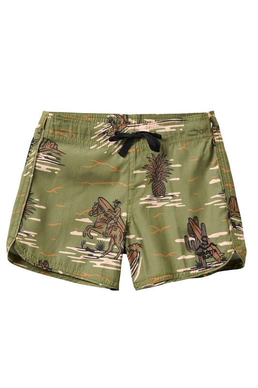 Retro Flare Boardshort Surfing Cowboy