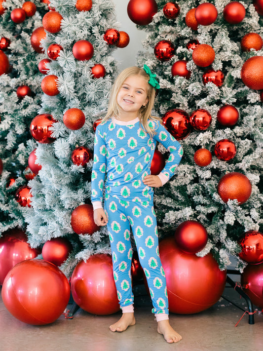 Pink Starry Tree PJ Set