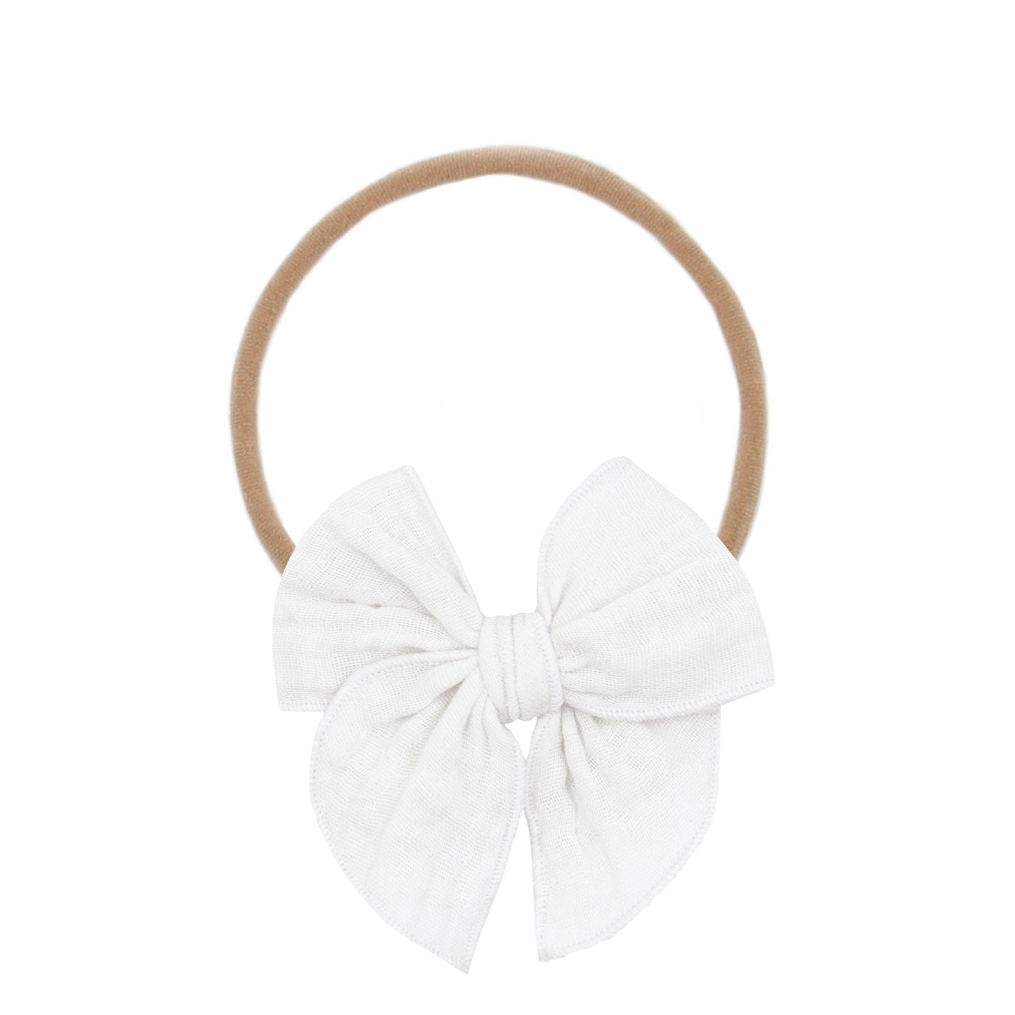 Cloud Muslin Heirloom Bow