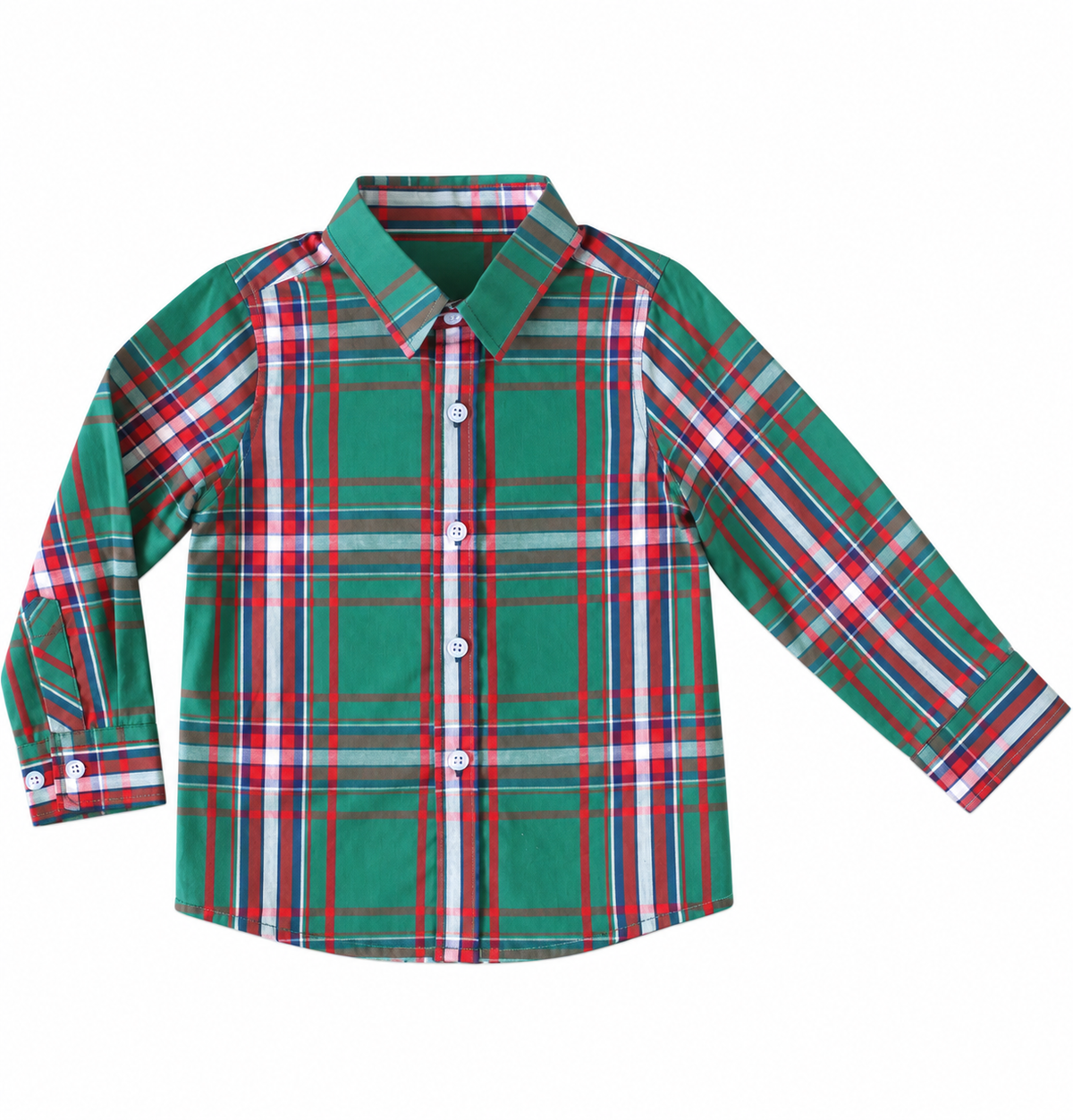 William Shirt - Christmas Plaid Green