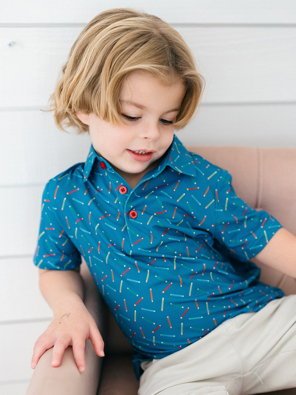 Write On Boys' Polo