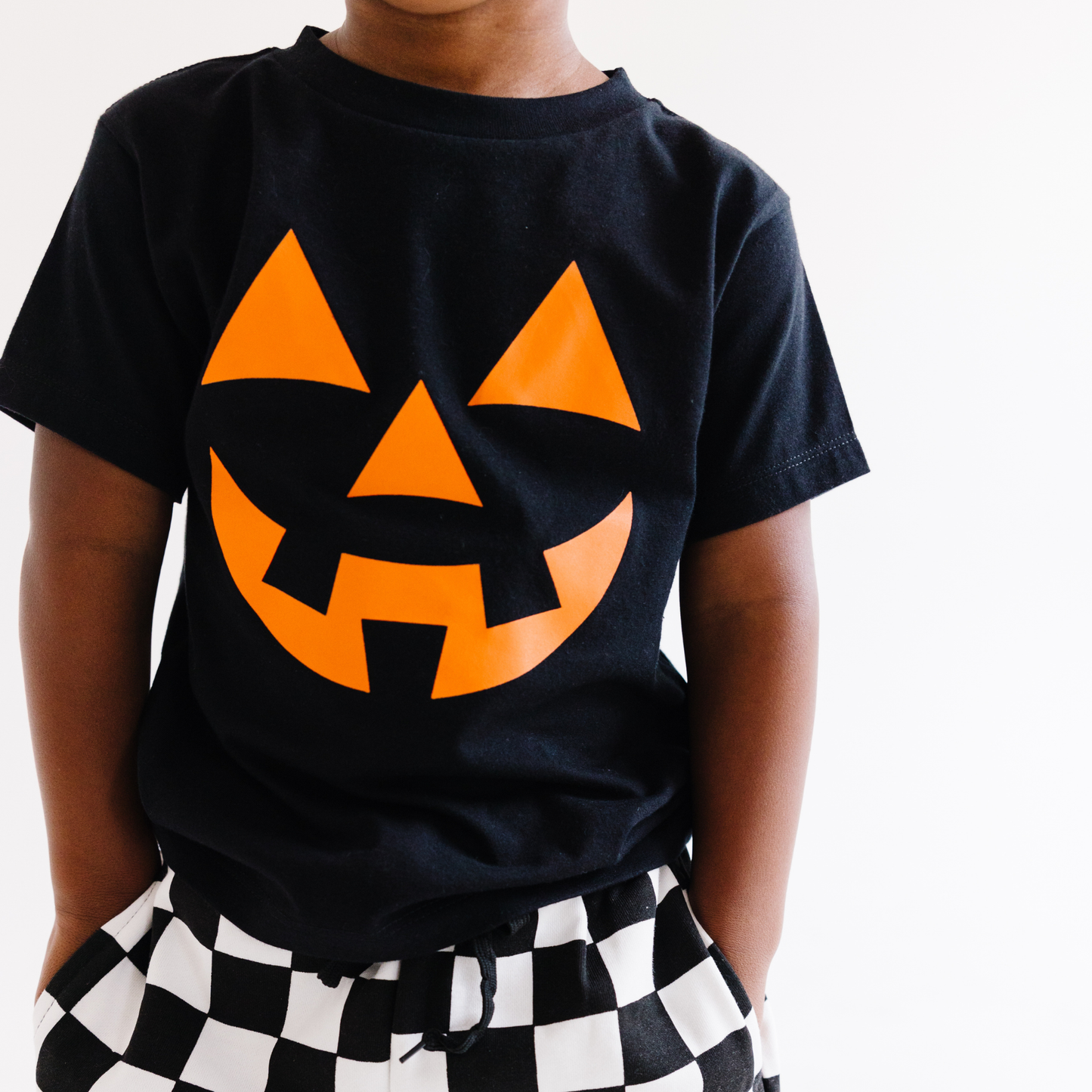 Jack O Lantern Face Halloween Toddler and Youth T-Shirt