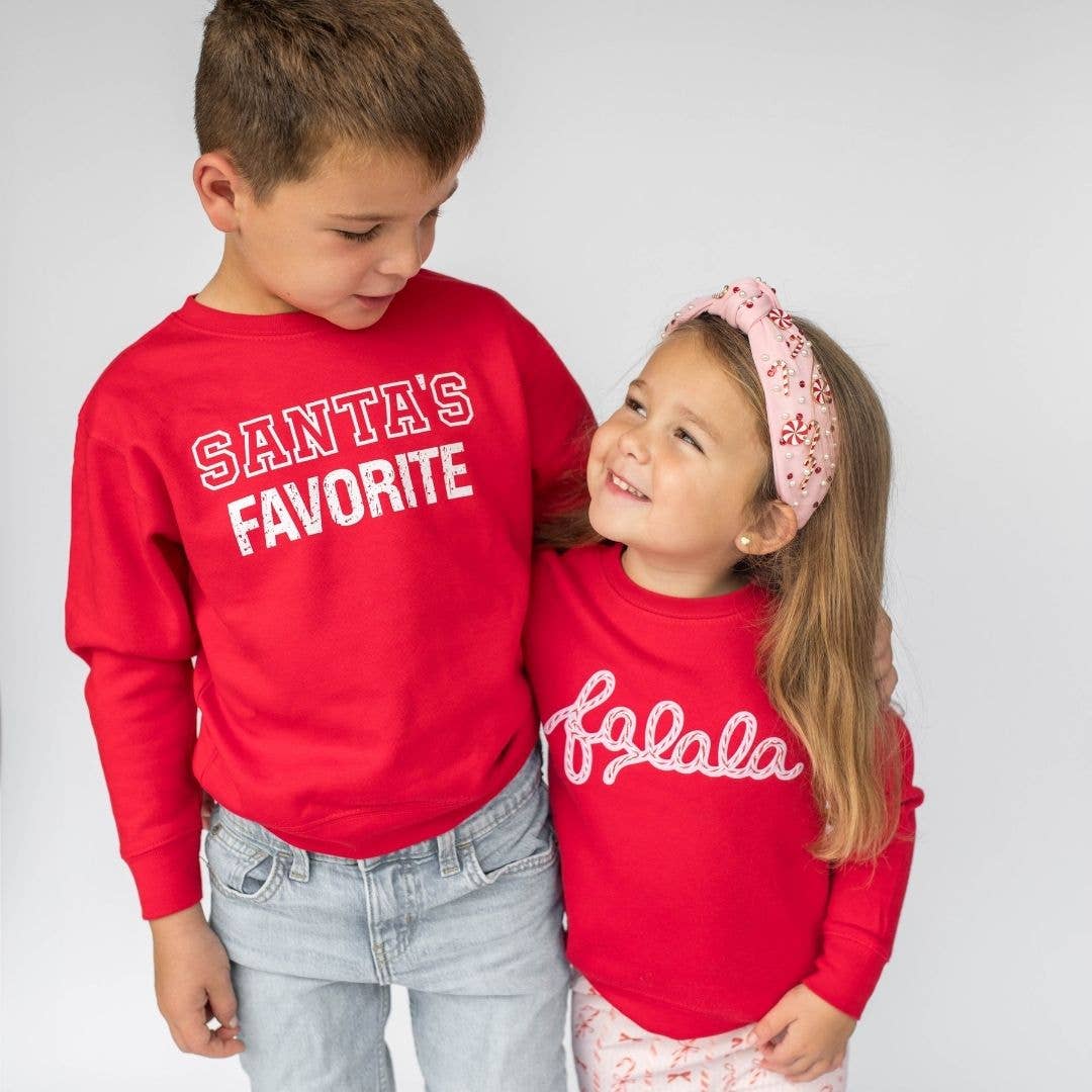 Santa's Favorite Christmas Sweatshirt - Boys Clothing