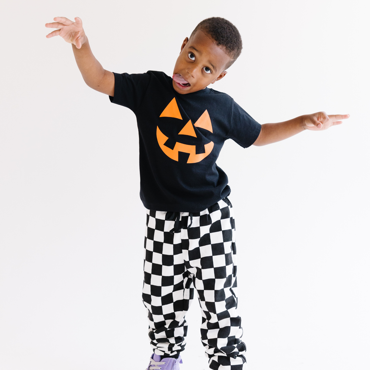 Jack O Lantern Face Halloween Toddler and Youth T-Shirt