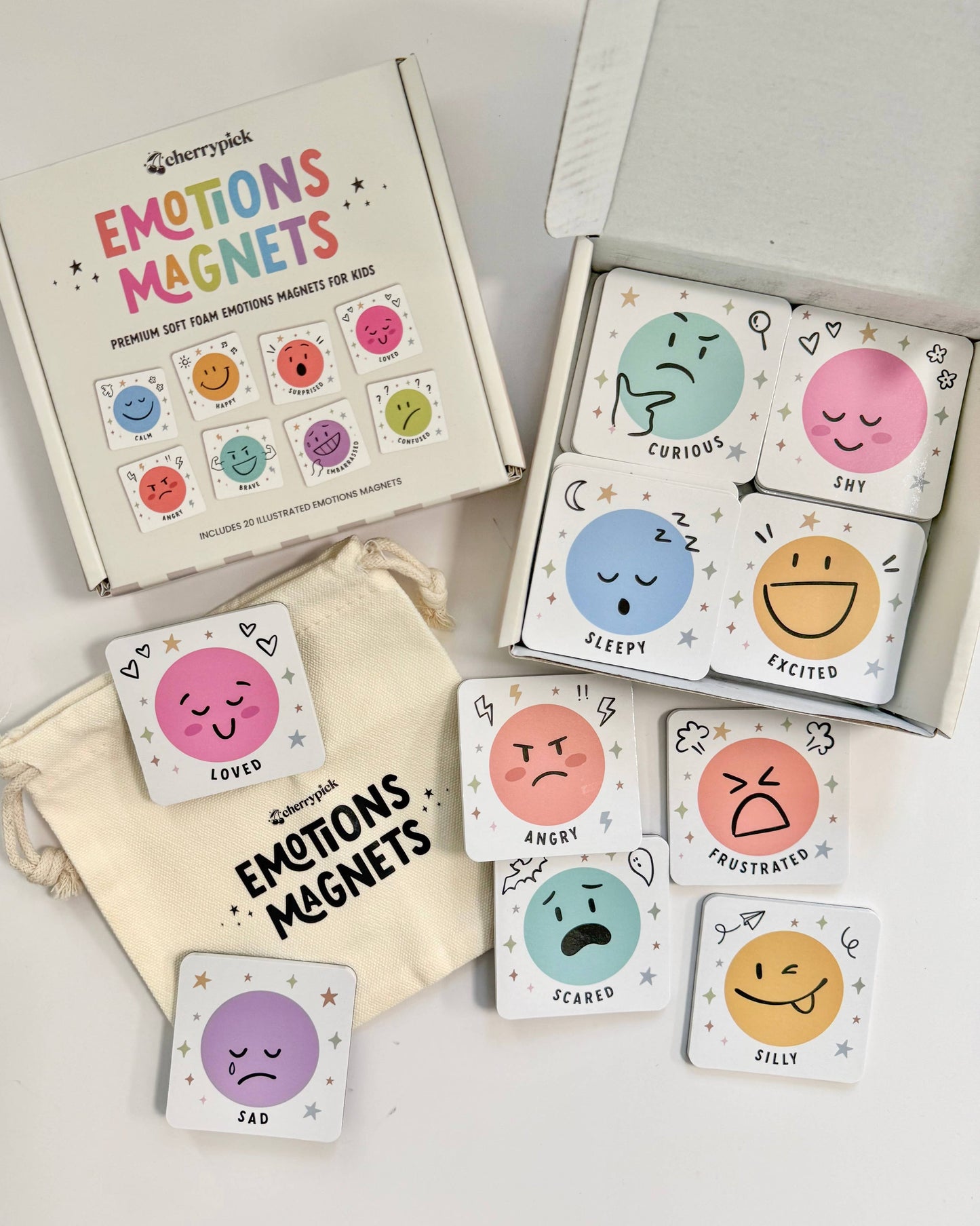 Emotions Magnets - Soft Foam Magnets (20pc set)